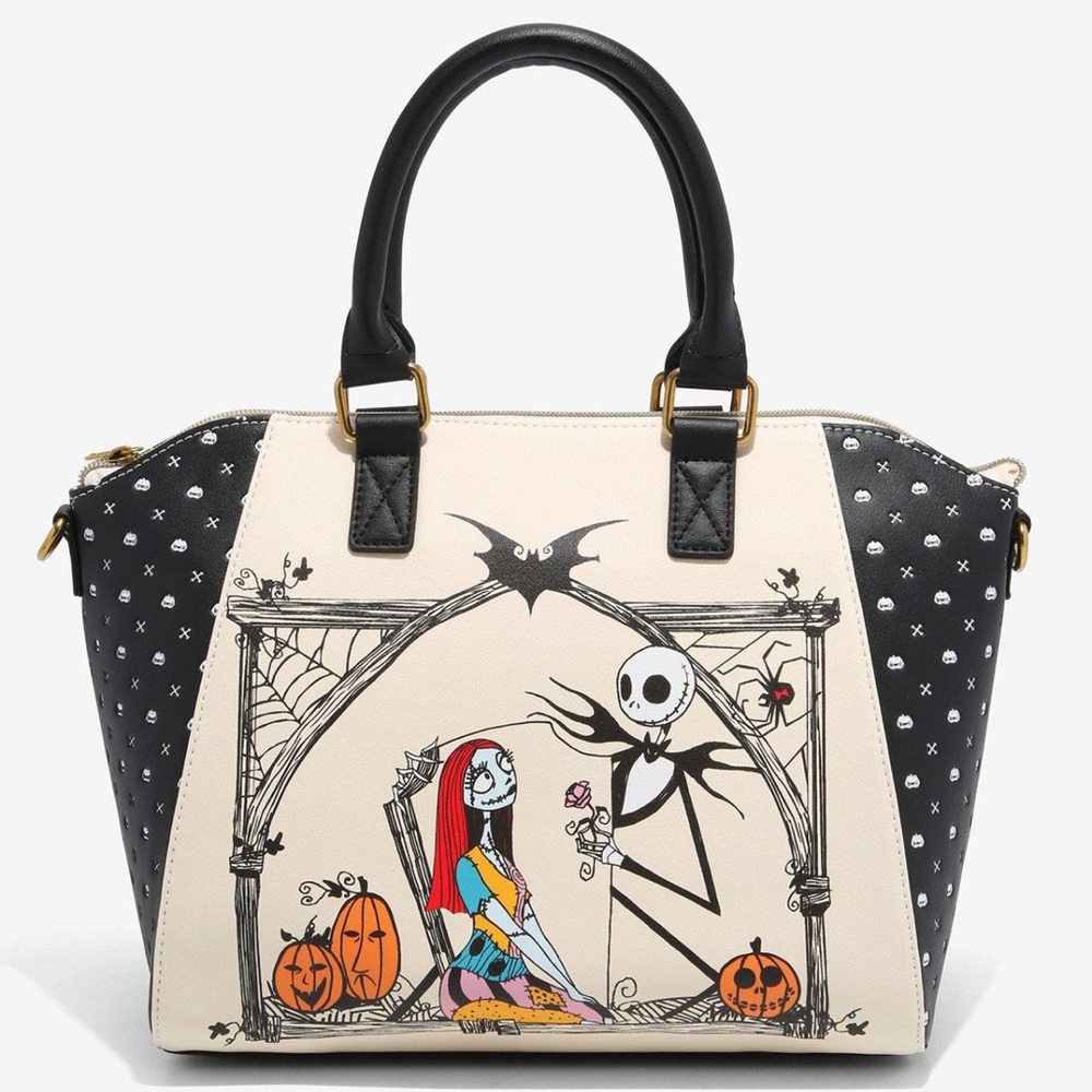 Loungefly The Nightmare Before Christmas Jack & Sally Satchel Bag